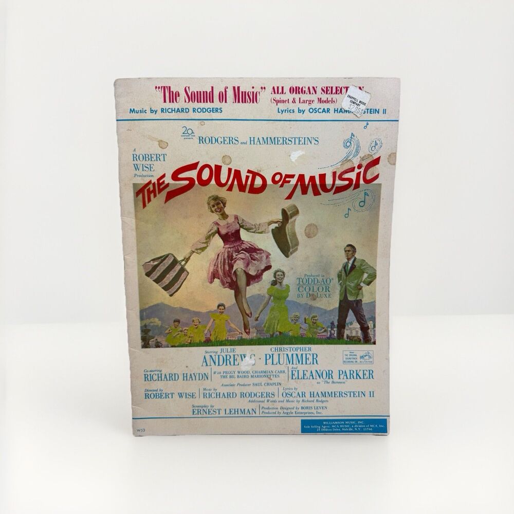 My Favorite Things The Sound of Music Piano Vocal 1959 Vintage Sheet Music